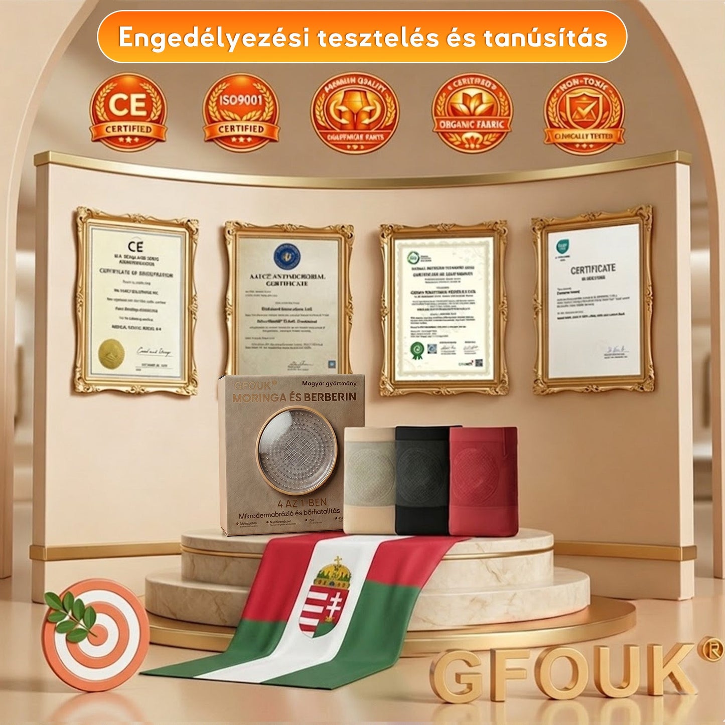 ✅✅A márka hivatalos üzlete | 🧑‍⚕️GFOUK® 2026 Moringa és berberin 4 az 1-ben mikrorészecskés alakformáló és zsírégető rövidnadrág